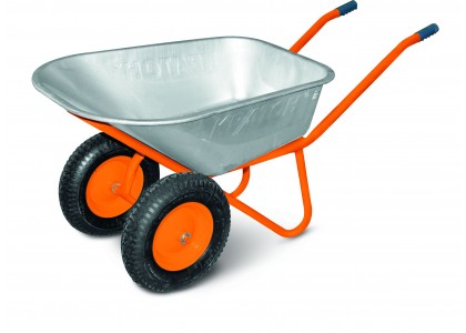 Тачка строительная 2-колесная усиленная Кратон WB-250DN