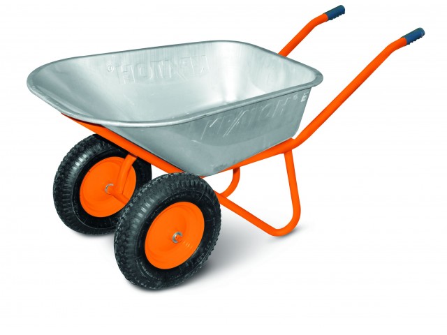 Тачка строительная 2-колесная усиленная Кратон WB-250DN