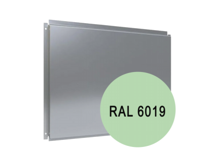 Фасадная кассета 0,7мм открытое крепление 565*1190мм (6019) бело-зеленый (12 шт/упак)