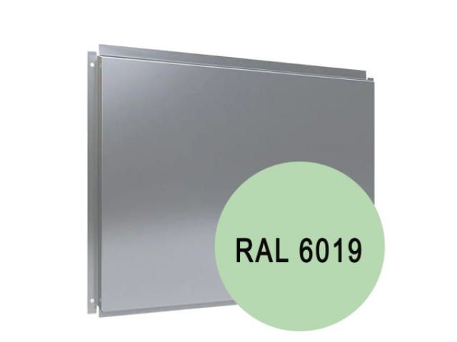 Фасадная кассета 0,7мм открытое крепление 565*1190мм (6019) бело-зеленый (12 шт/упак)