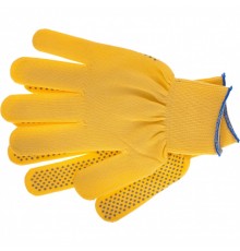 Перчатки нейлон ПВХ точка 13 класс лимон размер L Россия
