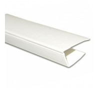 Молдинг стартовый белый 3м 10мм (упак 24шт)