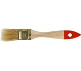 Кисть плоская  25 мм, натуральная светлая щетина, деревянная ручка, Зубр, оптима