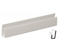 Молдинг стартовый белый 3м 10мм (упак 25шт) Идеал