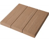 Тротуарная плитка Три доски коричневая 300х300х30 мм