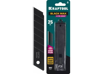 Лезвия  25 мм, сменные сегментированные, 5 шт, Kraftool Black Max