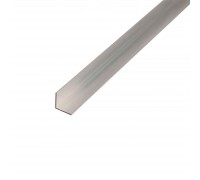 Угол 20х15 мм 3,0 анодированный серебро матовый