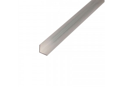 Угол 20х15 мм 3,0 анодированный серебро матовый