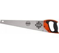 Ножовка по дереву 550 мм, 7TPI, каленый зуб, двухкомпонентная ручка, БЦМ