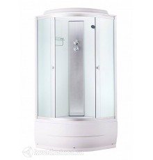 Душевая кабина 90*90*220 в/п Aquapulse 4102С fabric white белая