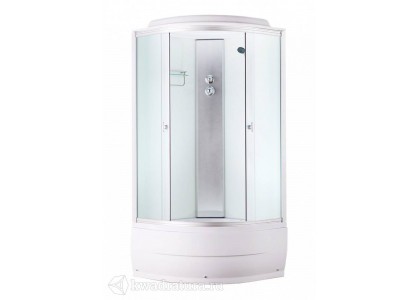 Душевая кабина 90*90*220 в/п Aquapulse 4102С fabric white белая