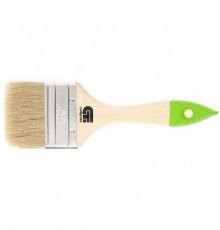 Кисть плоская  63 мм, натуральная щетина, деревянная ручка, Сибртех