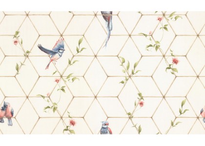 Обои TrendColor TC72063-21 10 ВВ ГТ ФО 1,06*10,05м Birds Top Velvet (2023г)