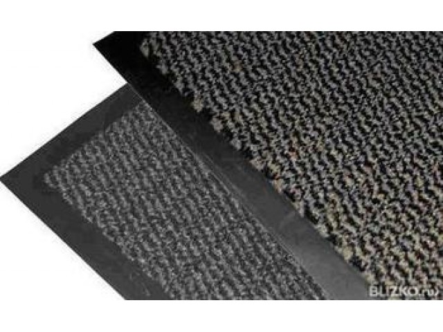 Коврик грязесборный ворсовый на ПВХ основе 600*900*5мм серый