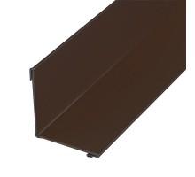 Планка угла внутреннего 75*75*2000 (8017) шоколад 0,4 мм