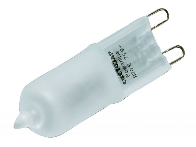 Лампа галогенная капсульная 40Вт/220B G9  2000 часов, диаметр 13 мм, матовое стекло, Светозар