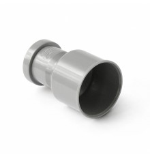 Переход на чугун трубу D50/72 с растр на прямой конец чугун трубы с прям конца пласт трубы с манж