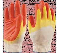 Перчатки х/б двойной латексный облив