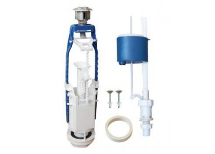 Арматура универсальная двухуровневая кнопка хром нижняя подводка АБ 77.57.14.3