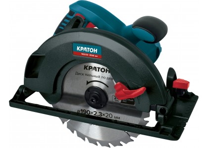 Пила циркулярная Кратон CS-1500/190 1600 Вт, диск 190 мм, пропил до 43/65 мм, в коробке