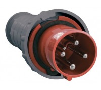 Вилка кабельная 63А 3Р+Е IP54 переносная 380В 034