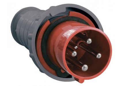 Вилка кабельная 63А 3Р+Е IP54 переносная 380В 034
