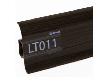 Плинтус ПВХ Line Plast LT011 Темный клен L=2,2м  мягк.к (1 уп-40 шт)