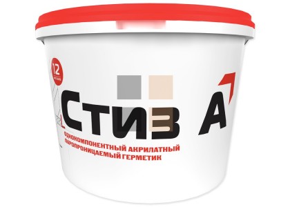 Герметик Сазиласт Стиз А акриловый для окон 7 кг