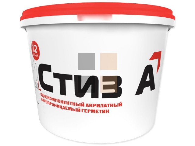 Герметик Сазиласт Стиз А акриловый для окон 7 кг