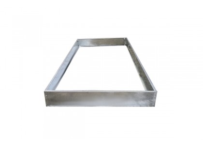 Грядка металлическая с ребром 2х1х0,15 Цинк