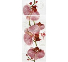 Панно из 4-х плит Фиори орхидея 40*100 (4шт/кор)