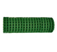 Решетка садовая 1,0 м х 20 м, ячейка 15 х15 мм, зеленая