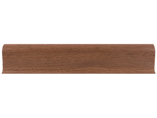 Плинтус ПВХ Line Plast LT004 Орех антик L=2,2м  мягк.к (1 уп-40 шт)
