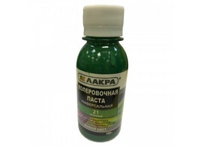 Колер Лакра №21 зеленый 100 г (1уп-6шт/в поддоне-2880шт)