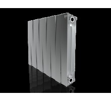 Радиатор биметаллический 500/100 10 секций Royal Thermo PianoForte Silver Satin (серый)