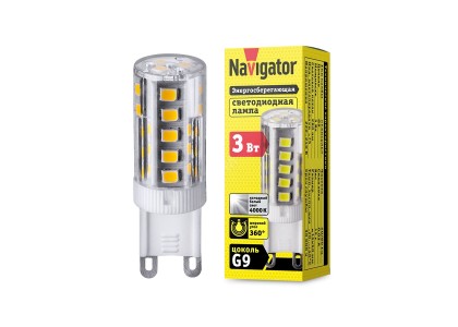 Лампа светодиодная LED 3Вт G9 4000К 280Лм 230В дневной капсульная