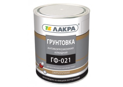 Грунтовка ГФ-021 красно-коричневая 1 кг Лакра Л-С