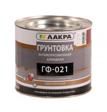Грунтовка ГФ-021 красно-коричневая 2,5 кг Лакра Л-С