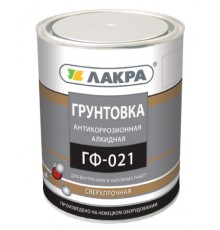Грунтовка ГФ-021 серая 1 кг Лакра Л-С