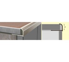 Профиль для керамической плитки РП-АКП-09 2,7м алюминий