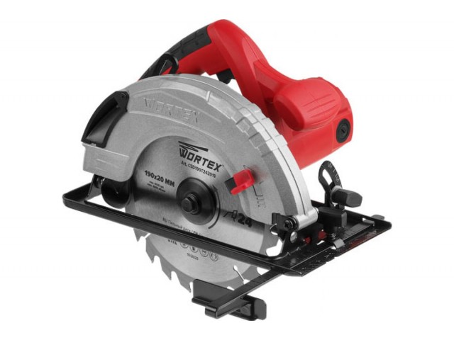 Пила циркулярная Wortex CS 1915, 1500 Вт, диск 190х20 мм, пропил до 67 мм, в коробке