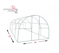 Теплица УДачная 4х3х2,1м оцинкованная