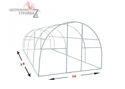 Теплица УДачная 4х3х2,1м оцинкованная