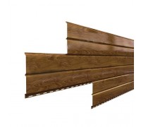 Сайдинг Lбрус 264*6000мм ECOSTEEL-01 мореный дуб 0,5мм