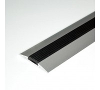 Стык 42 мм 1,8 алюминий с резиновой вставкой (черная)