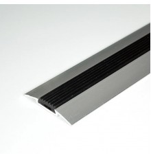 Стык 42 мм 1,8 алюминий с резиновой вставкой (черная)