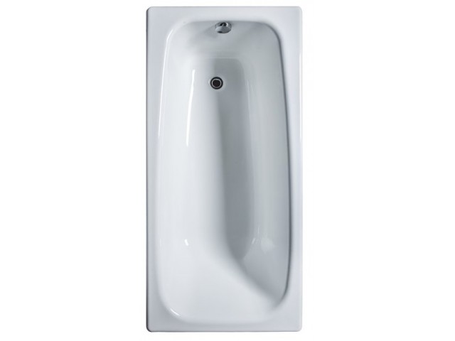 Ванна чугунная эмалированная без ножек ВЧ-1500 мм Классик Универсал