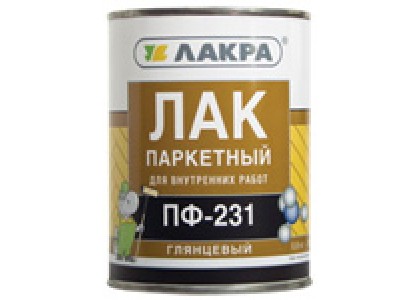 Лак ПФ-231 паркетный глянцевый Лакра Л-С 1,8 кг