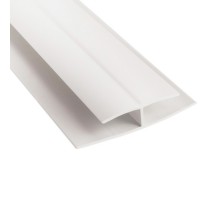 Молдинг соединительный белый (3м) для пластик панелей/50шт 