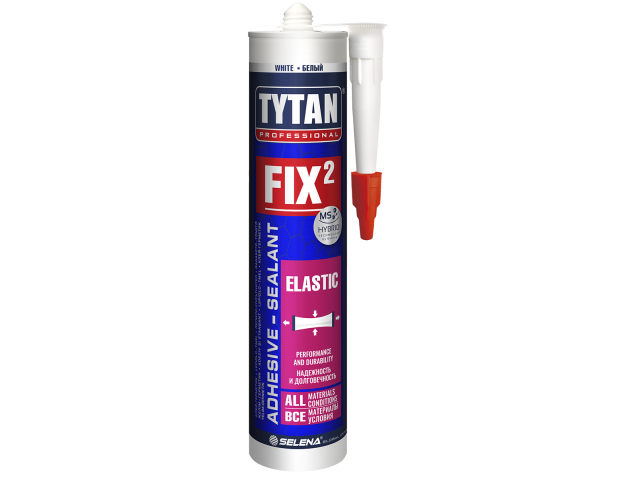 Клей-герметик TYTAN Professional Fix2 Elastic белый 290 мл